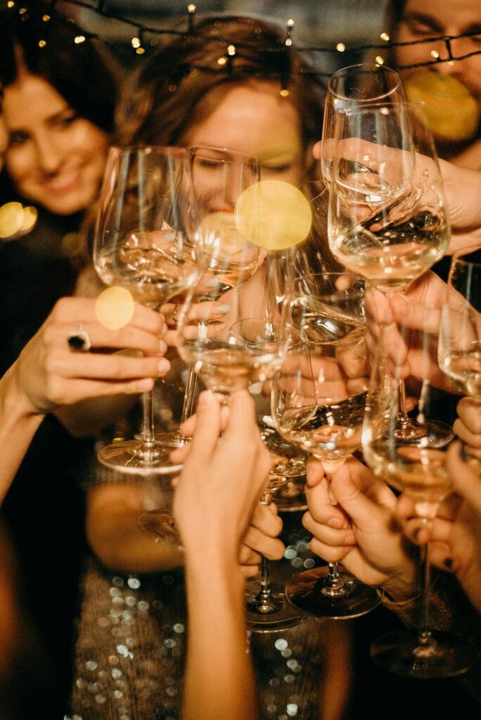 group wine glasses